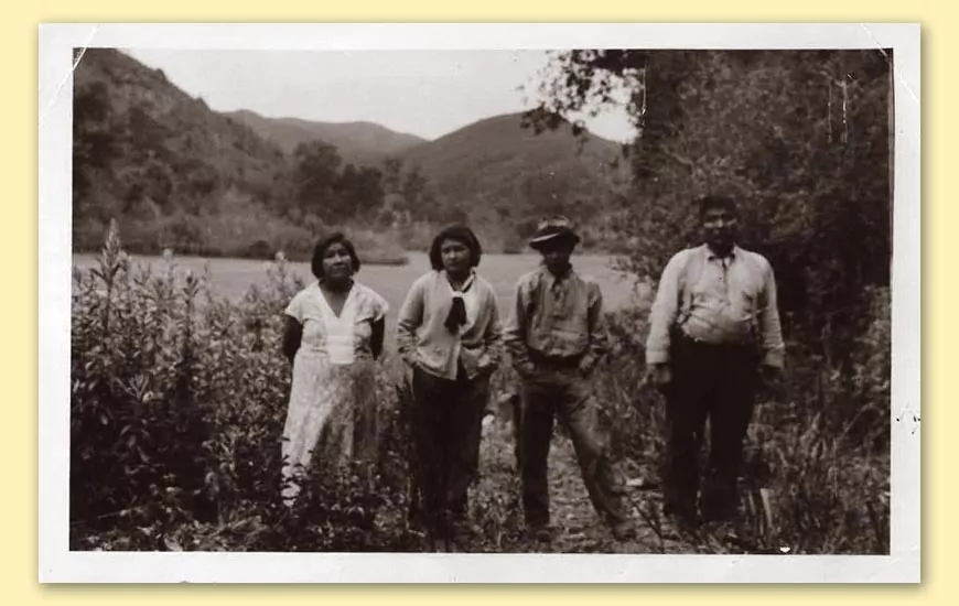 Allison Herrera's family near Toro Creek