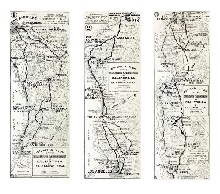 The Early Days of the Missions - Auto Strip Maps 719x633