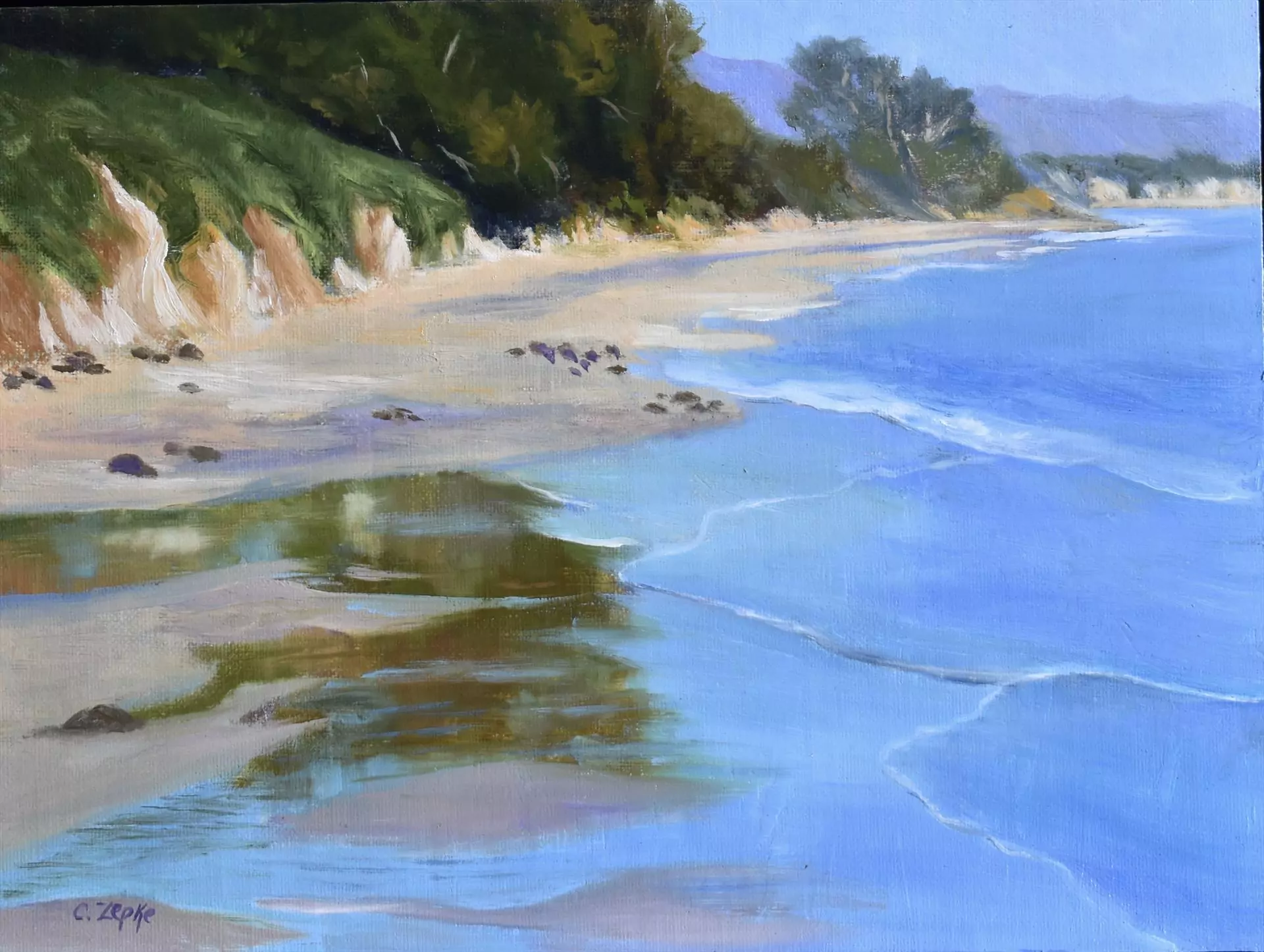 453594-goleta_beach_reflection